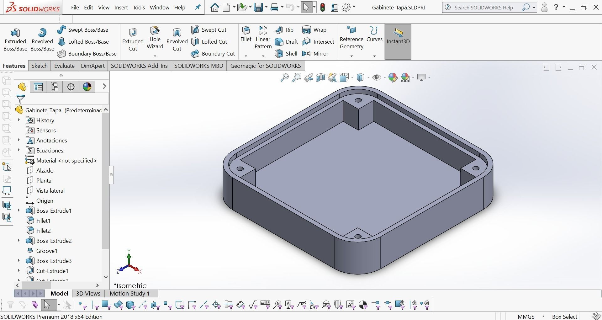 Arduino Case - Parametric for any evaluation boards 3D model_5