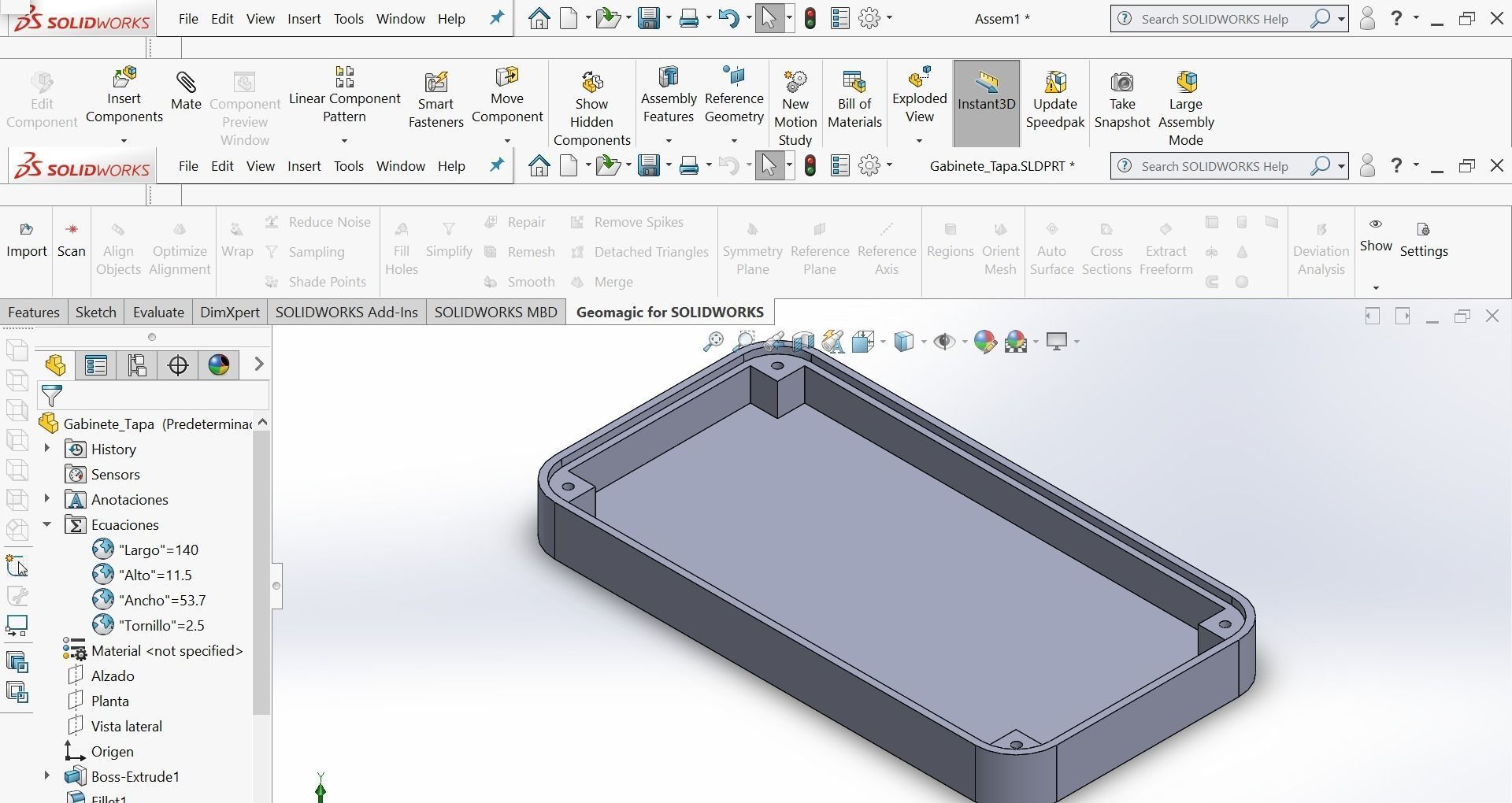 Arduino Case - Parametric for any evaluation boards 3D model_4