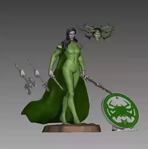 ONE10 Hela statue 3d model stl for printing 3D print model