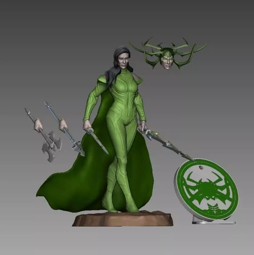 ONE10 Hela statue 3d model stl for printing 3D print model_0