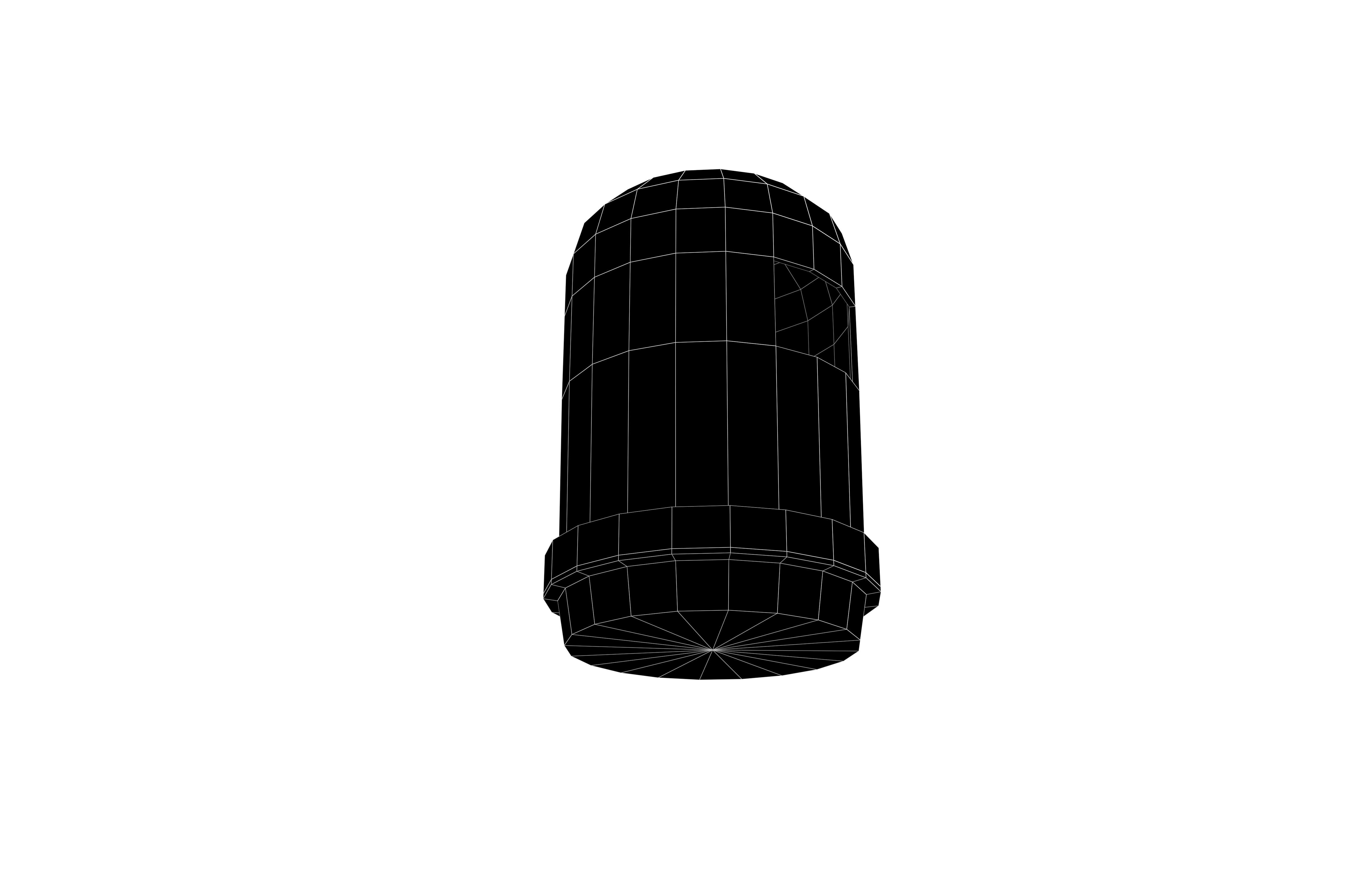 Hong Kong Trash Can v1 001 Low-poly 3D model_7