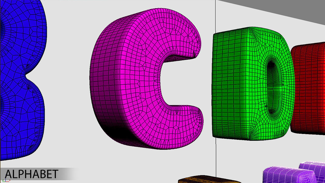 Baby Alphabet Numbers 3D model_5
