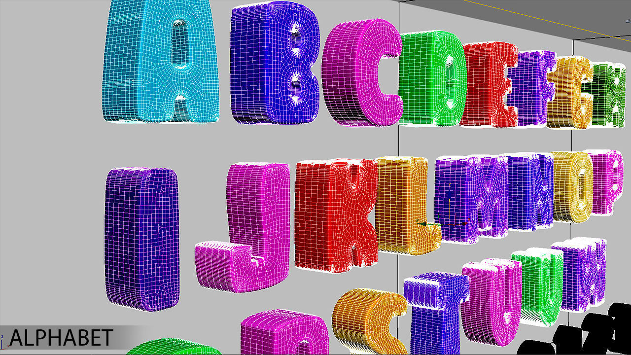 Baby Alphabet Numbers 3D model_4