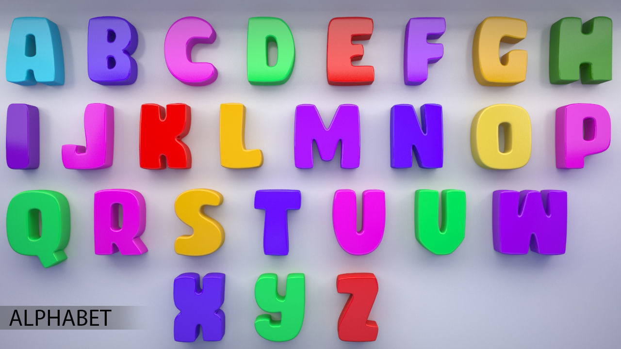 Baby Alphabet Numbers 3D model_1