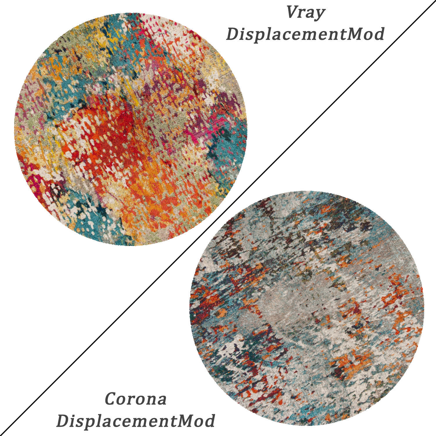 Round Rug Set 154 3D model_1