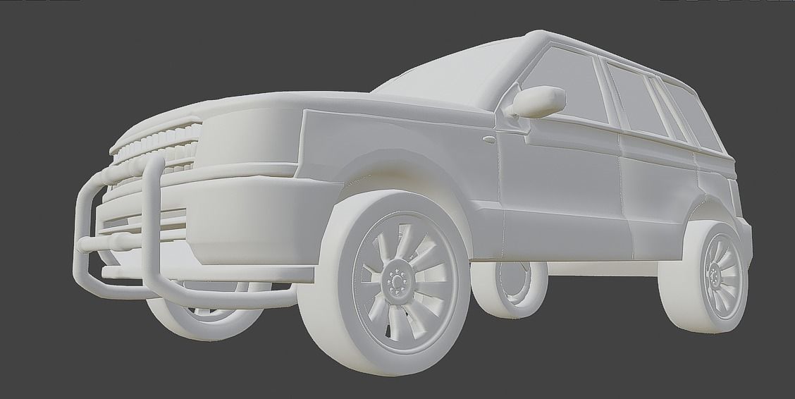 Suv 4x4 Vehicle Desert Car By Gorgan 3D model_2