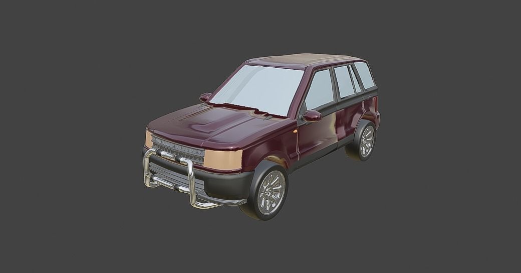 Suv 4x4 Vehicle Desert Car By Gorgan 3D model_14
