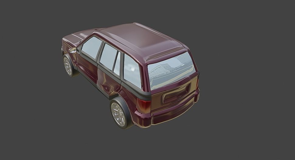 Suv 4x4 Vehicle Desert Car By Gorgan 3D model_13