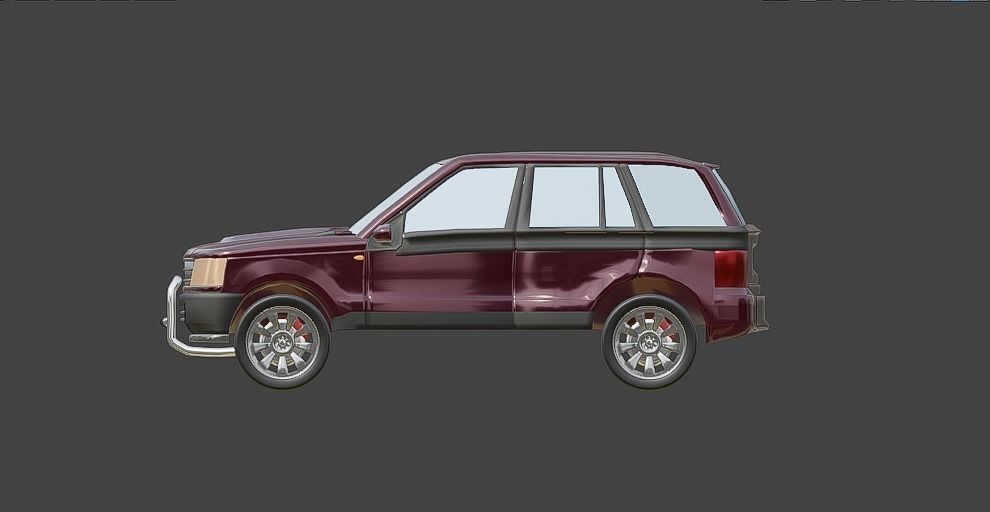 Suv 4x4 Vehicle Desert Car By Gorgan 3D model_15