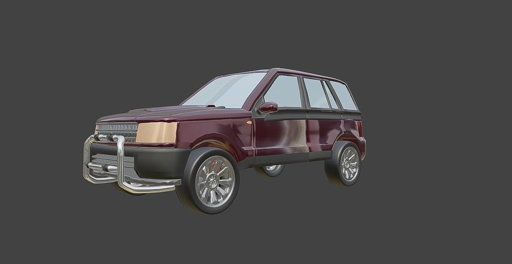 Suv 4x4 Vehicle Desert Car By Gorgan 3D model_12