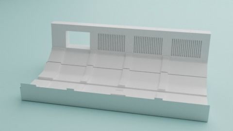 The Mandalorian - Rebel Prison Ship 5 - Cell Interior 1-18 scale 3D print model_17