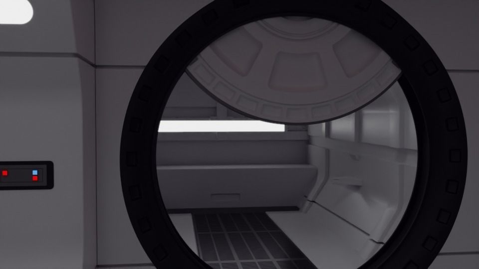 The Mandalorian - Rebel Prison Ship 5 - Cell Interior 1-18 scale 3D print model_5