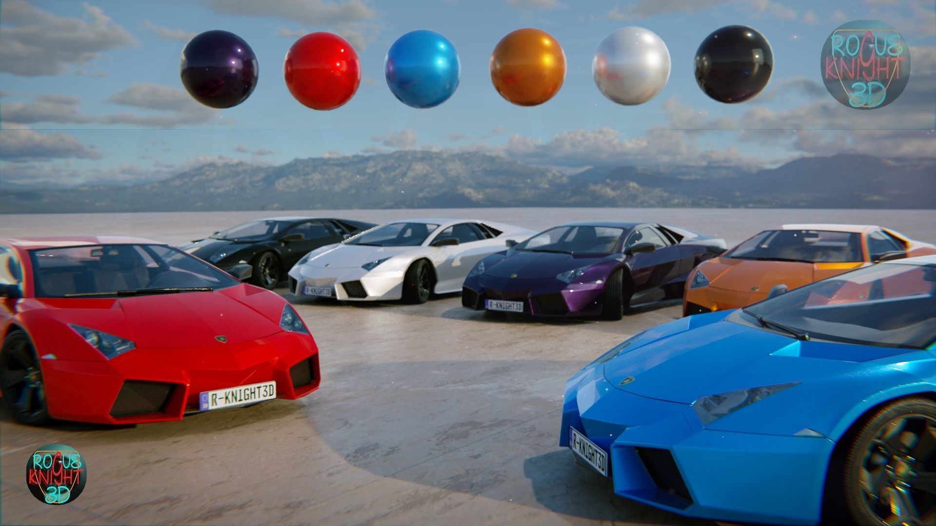 Realistic Car Paint Material Shader 3D model_1