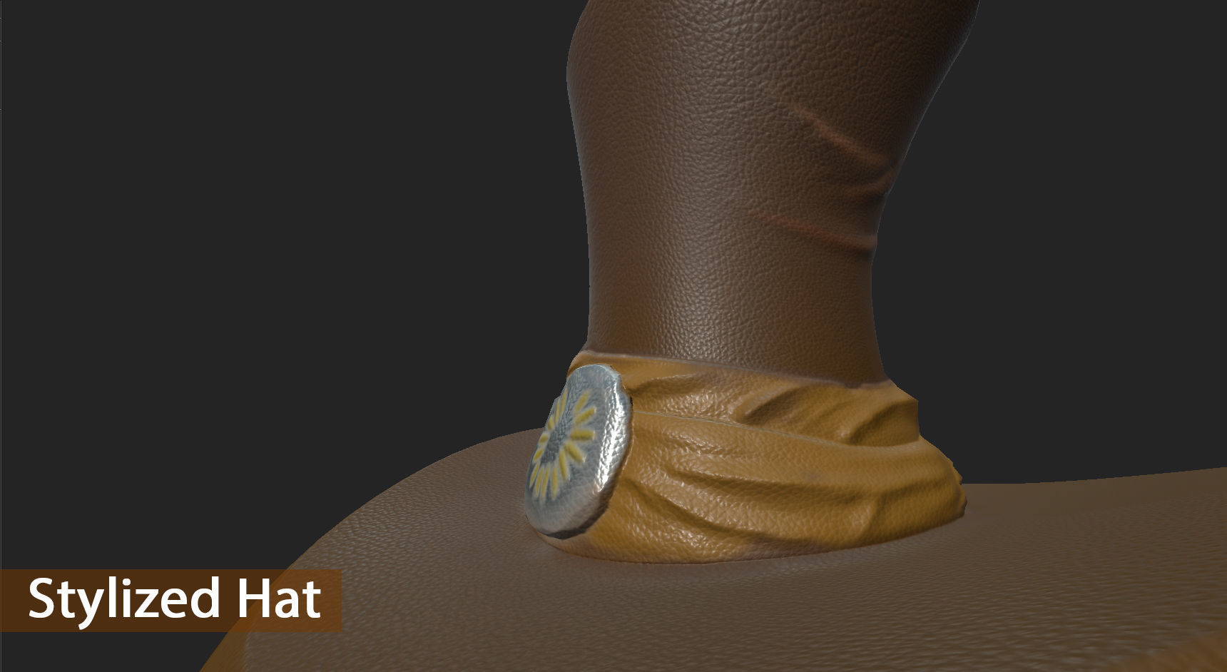 Stylized Hat Low-poly 3D model_2