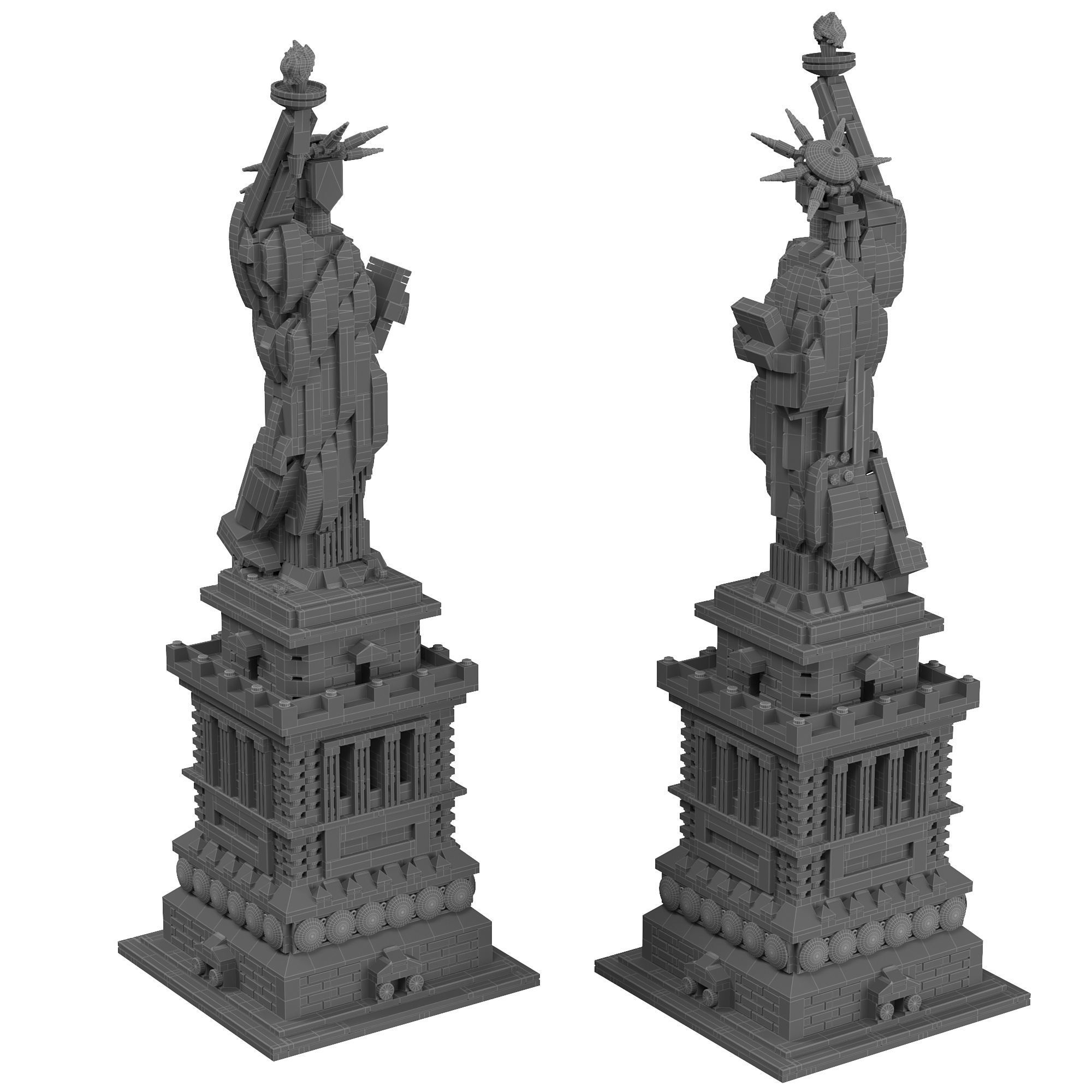 Lego Architecture Set 21042 - Statue of Liberty 3D model | CGTrader