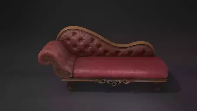 Couch Game-Ready leather chaise lounge