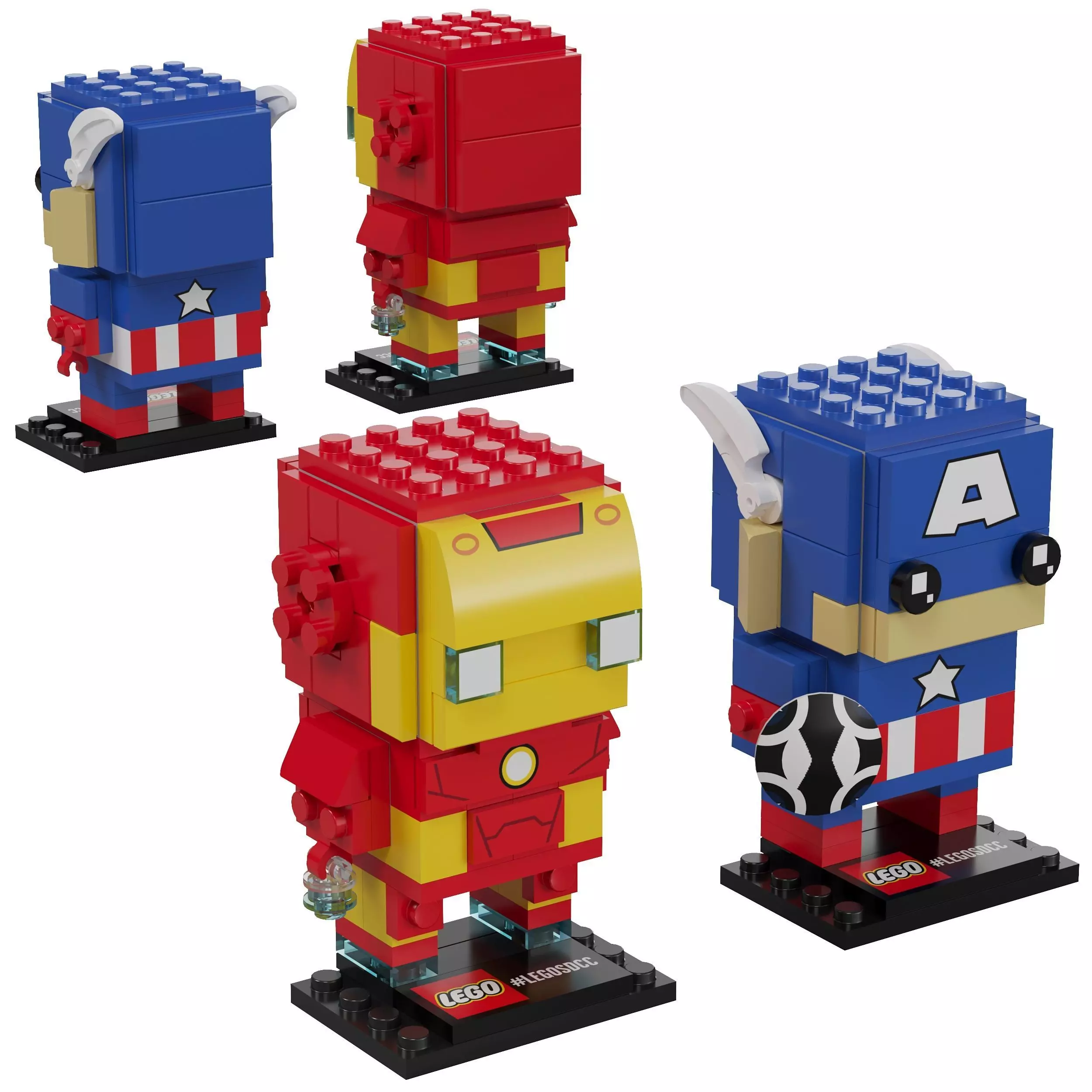 Lego - 41492 Iron Man And Captain America 3D model_0