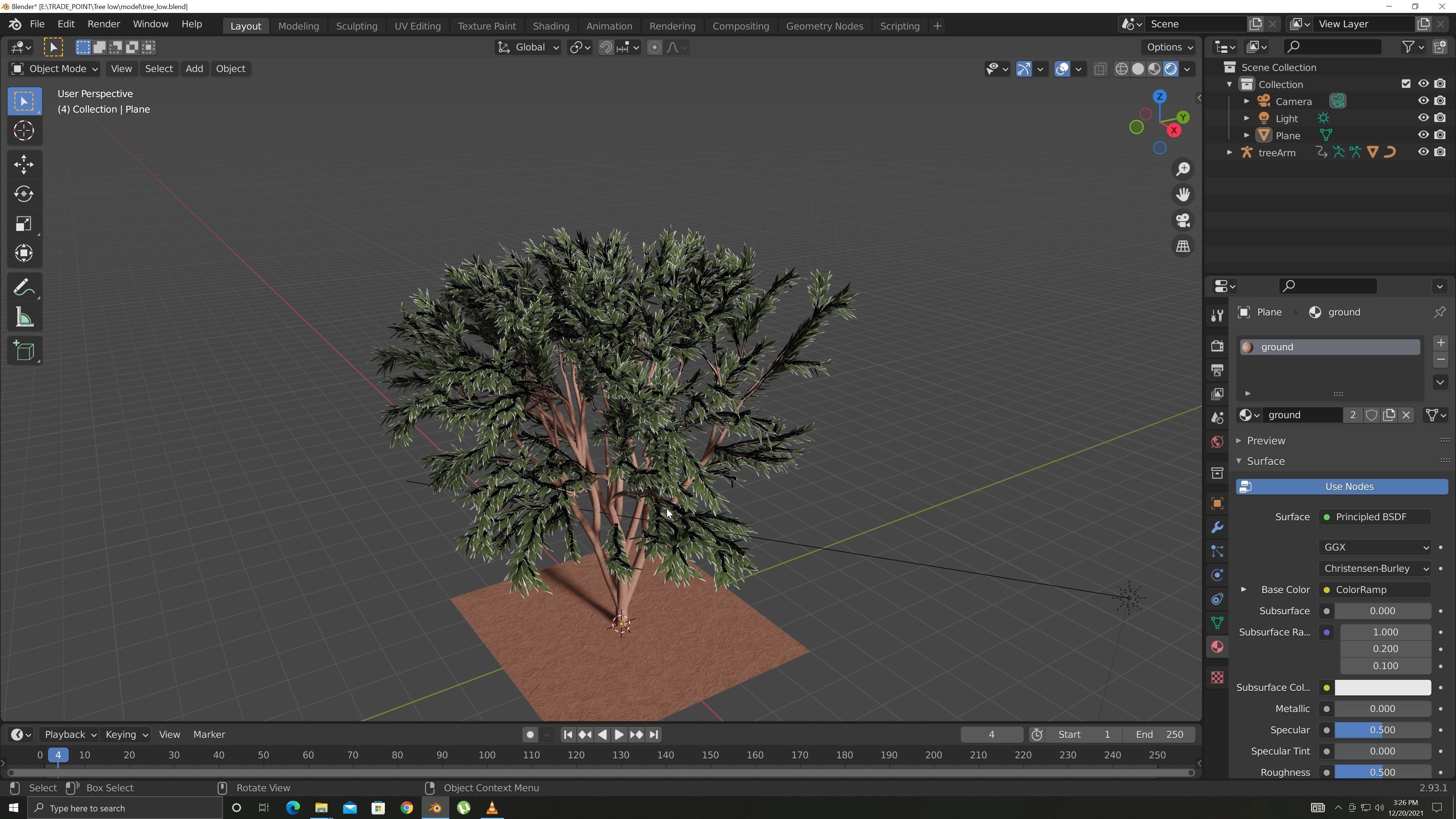TREES leaf Free 3D model_3