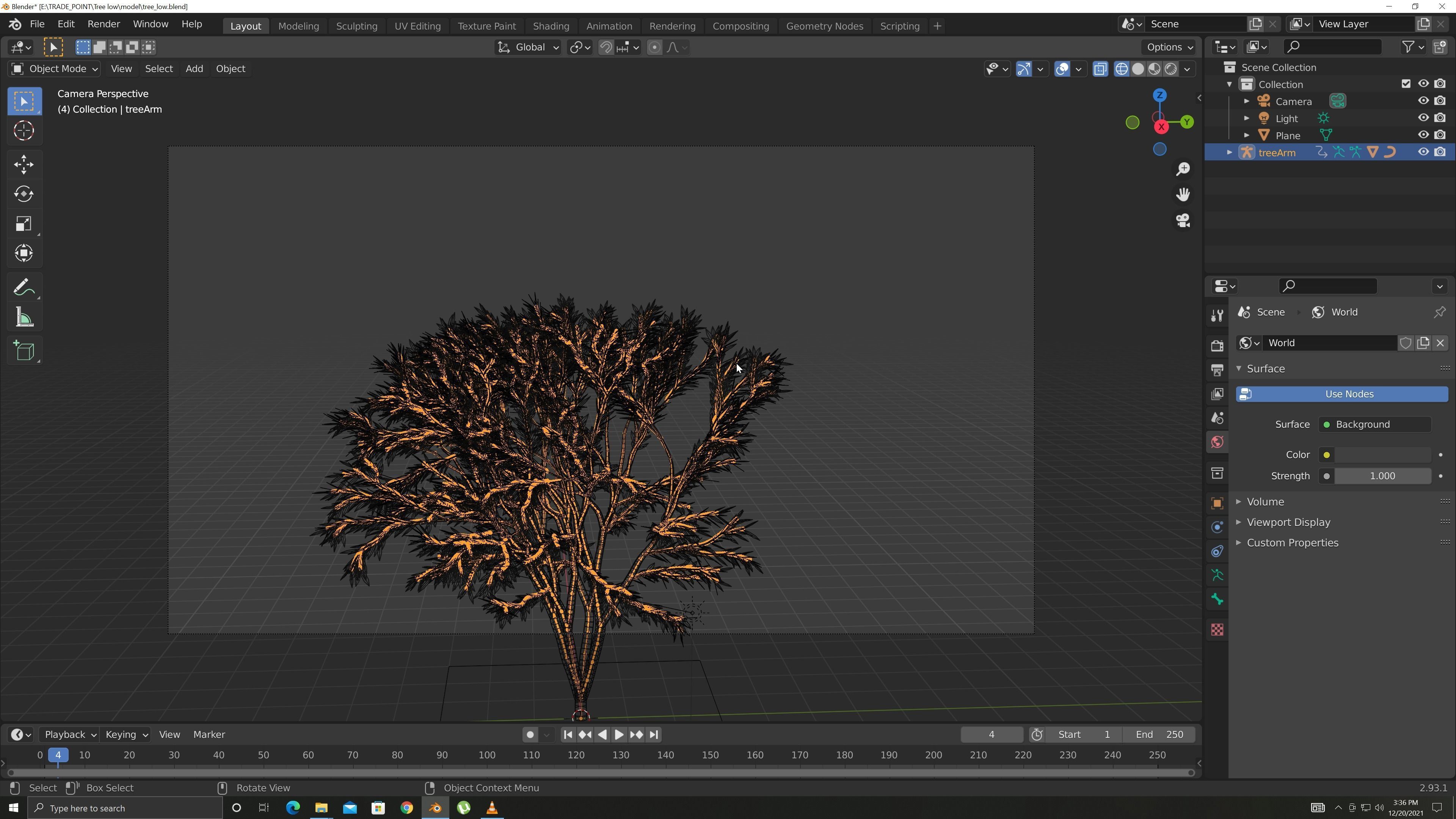 TREES leaf Free 3D model_7