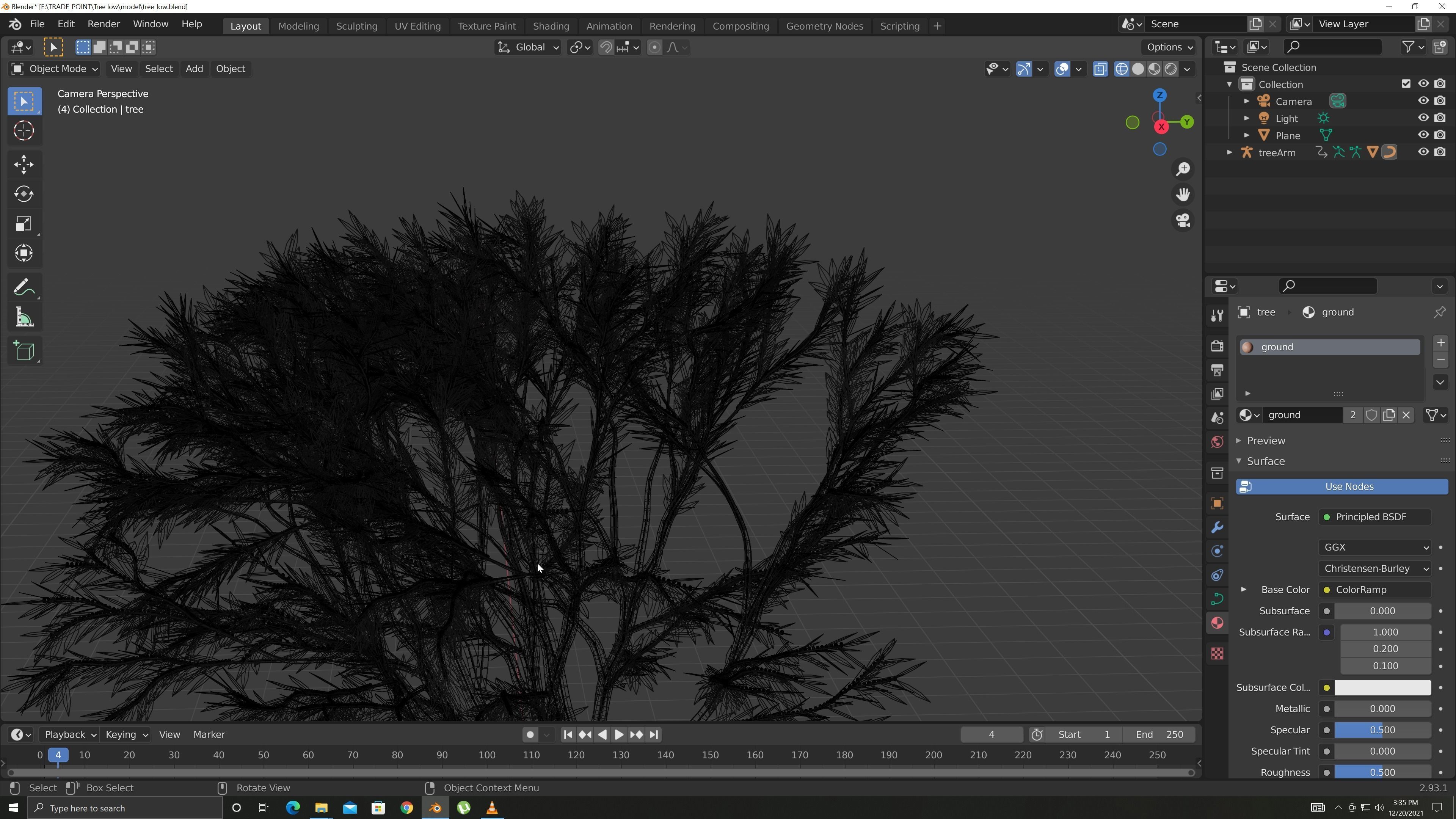 TREES leaf Free 3D model_8