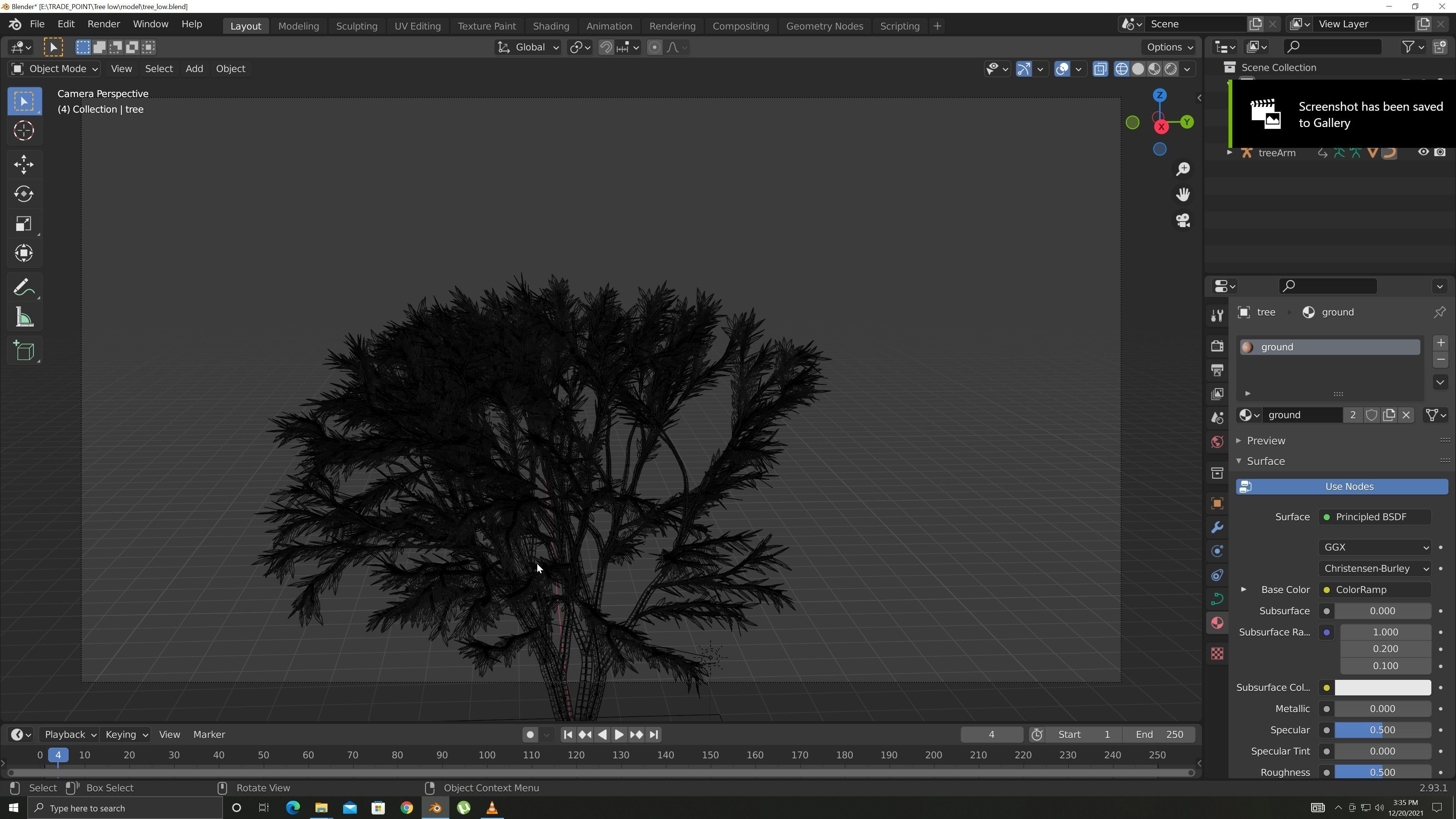 TREES leaf Free 3D model_5