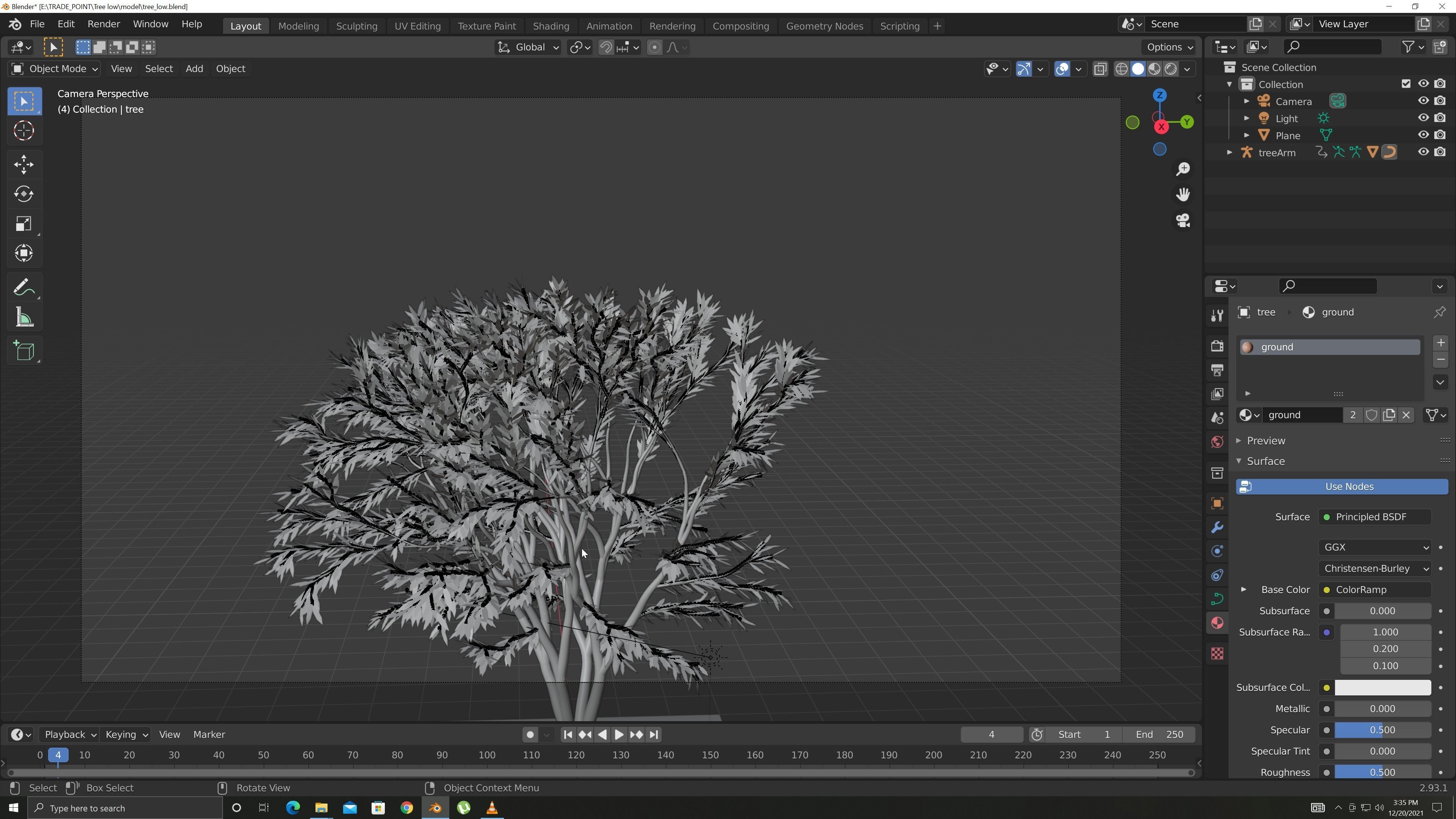 TREES leaf Free 3D model_4