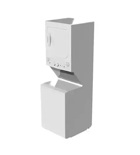 GE Electric Stacked Laundry Center