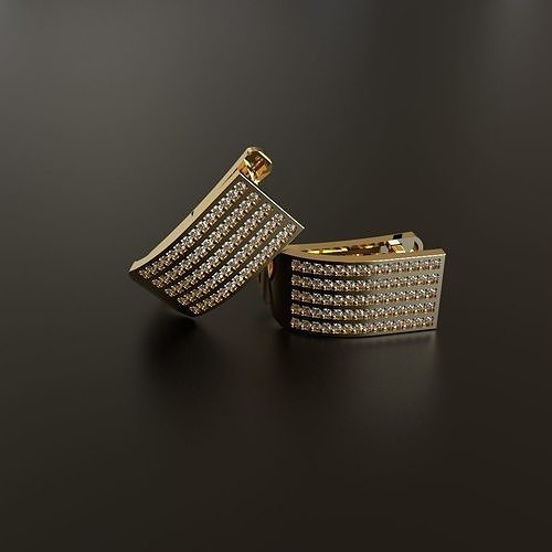 earring studs 3D print model