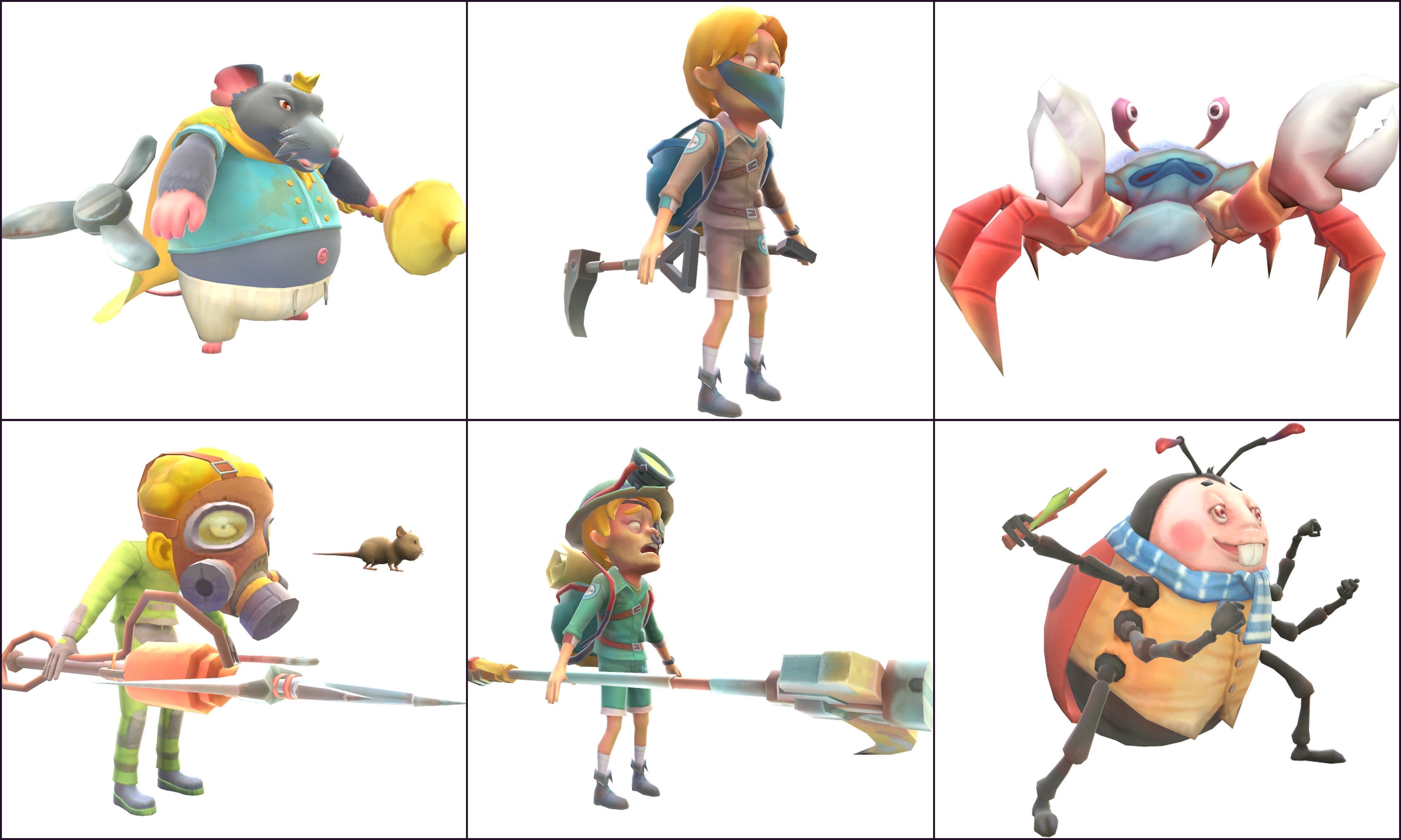 Creatures - Characters Low-poly 3D model_4