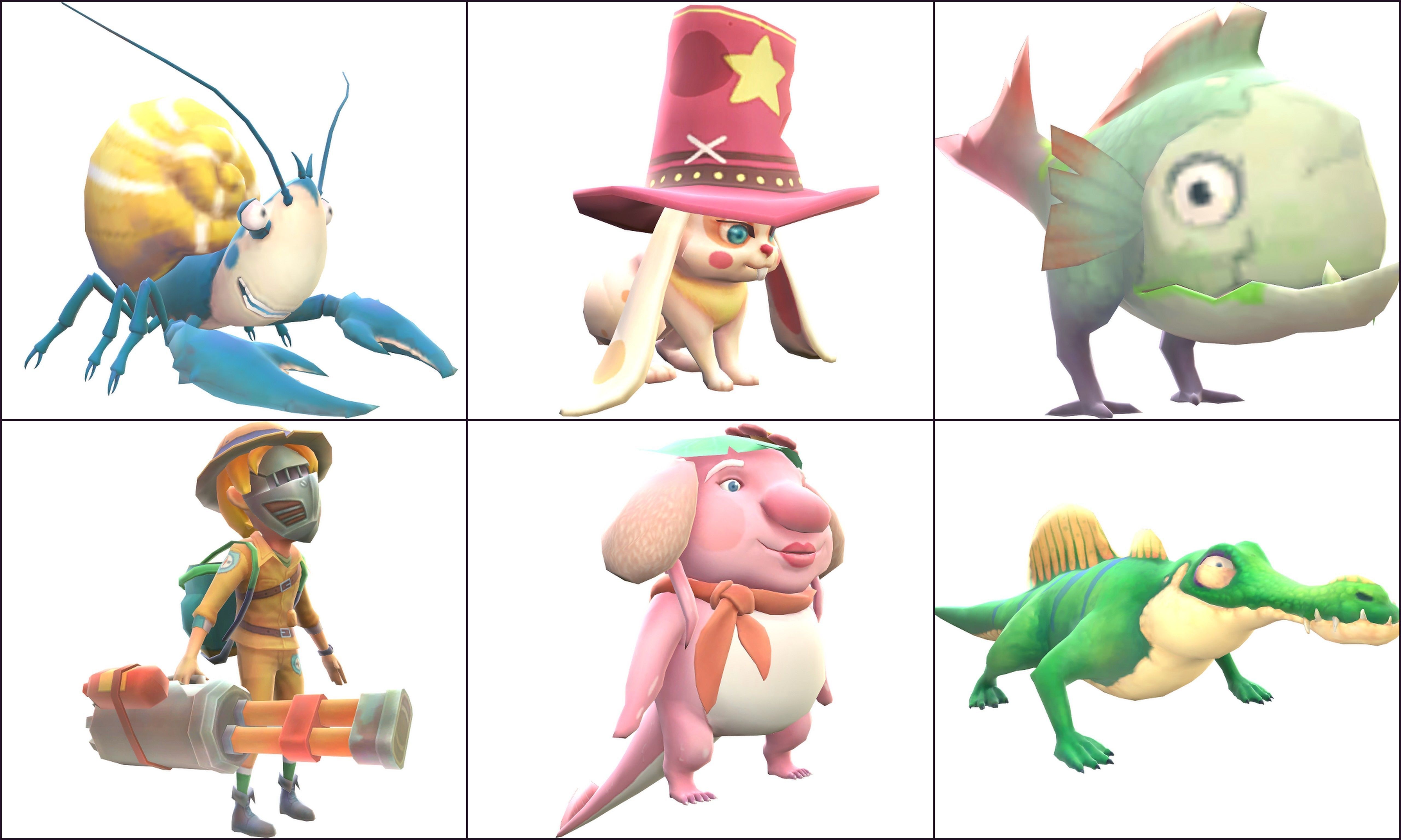 Creatures - Characters Low-poly 3D model_3