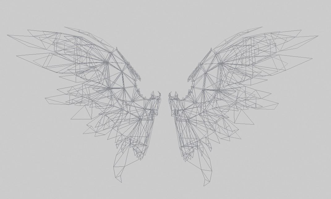 Angel Wing 3D model_2