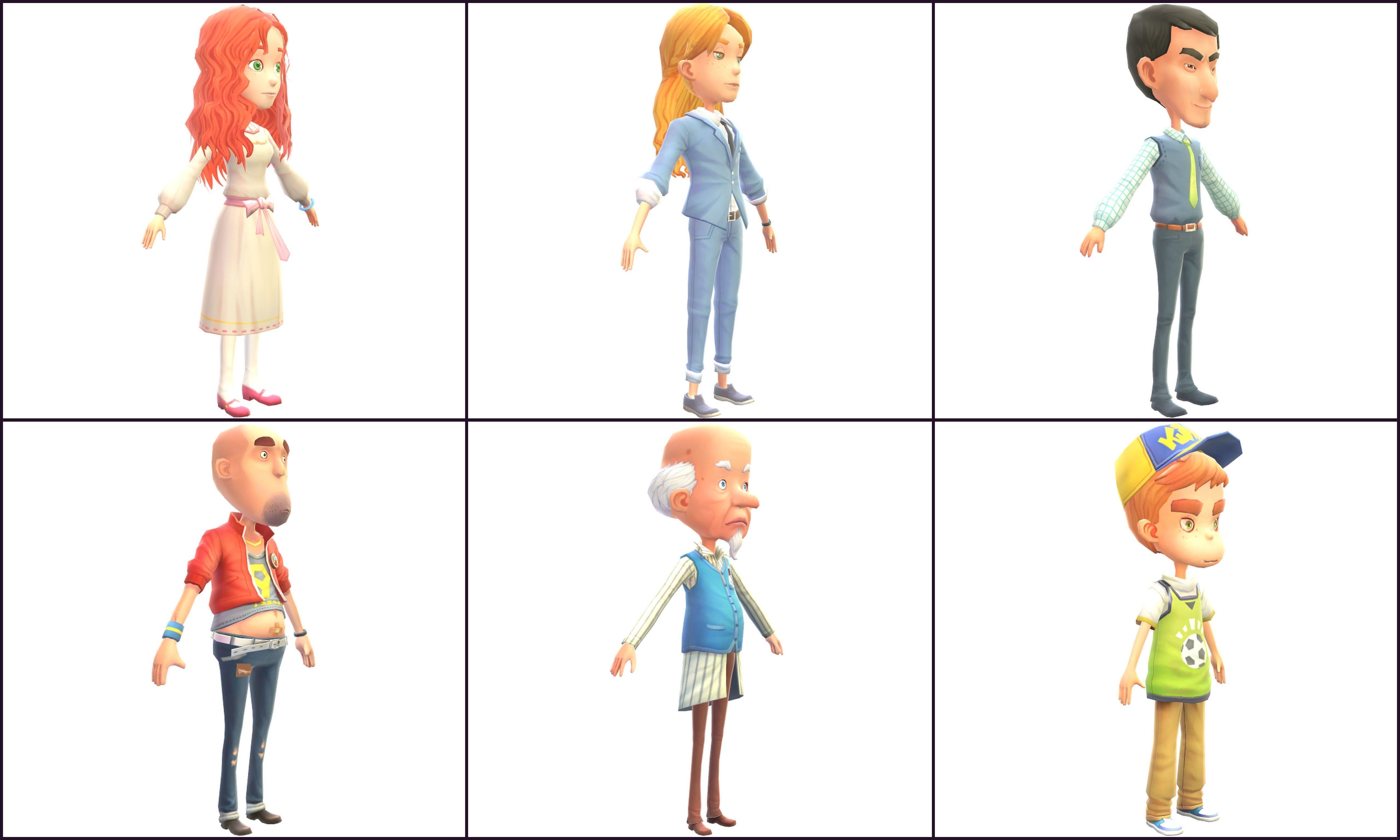 Collection Characters animals Low-poly 3D model_10