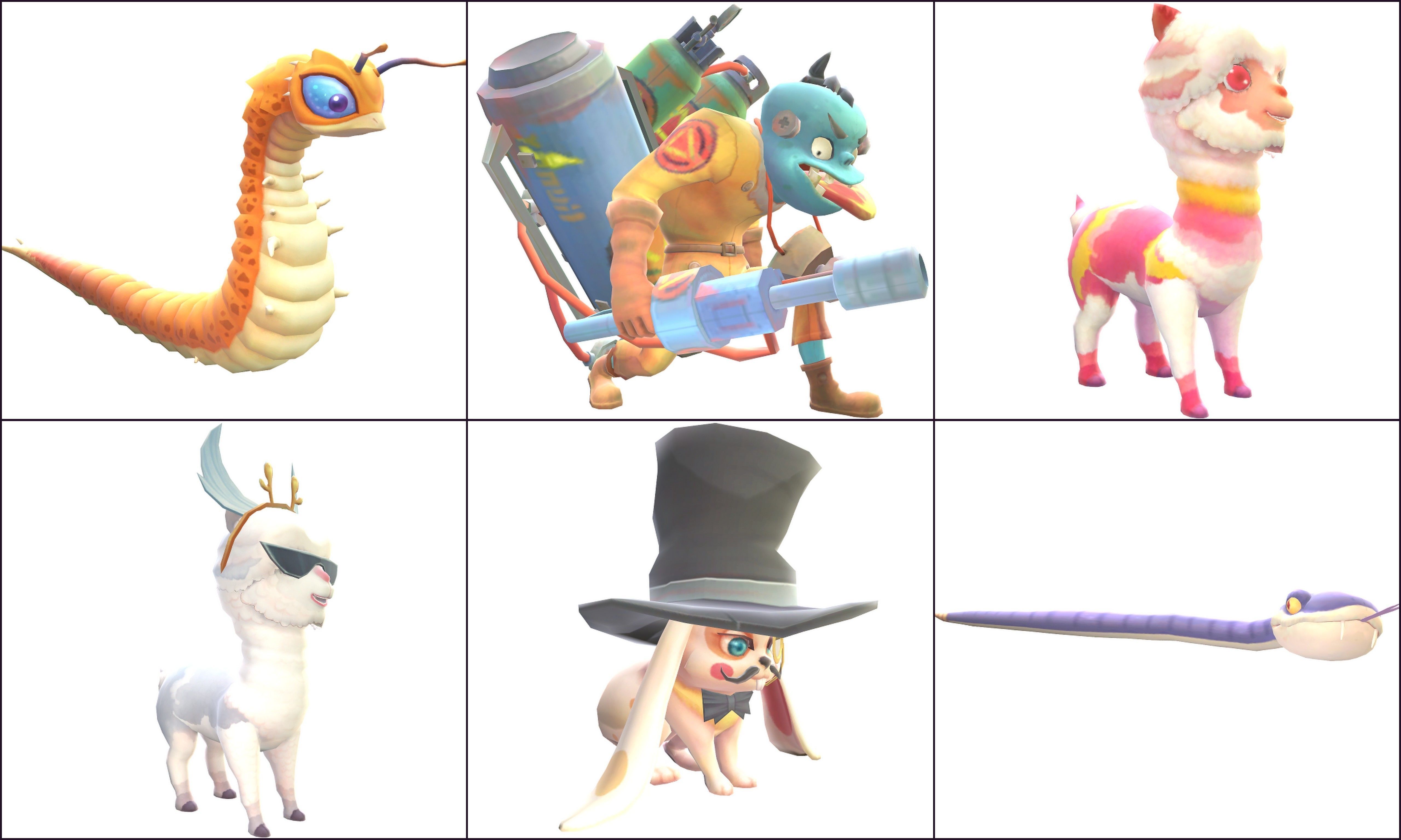 Collection Characters animals Low-poly 3D model_4