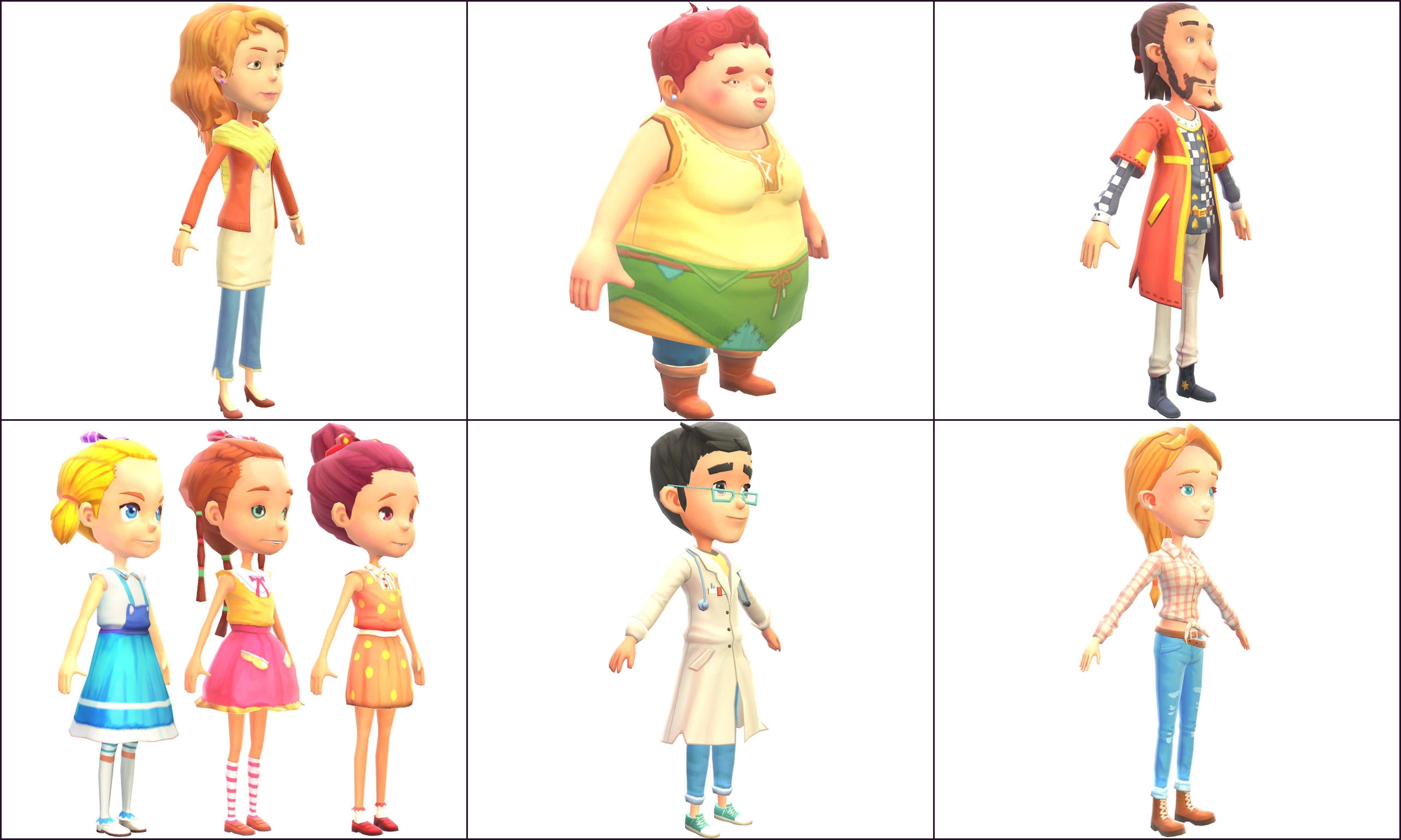 Collection Characters animals Low-poly 3D model_12