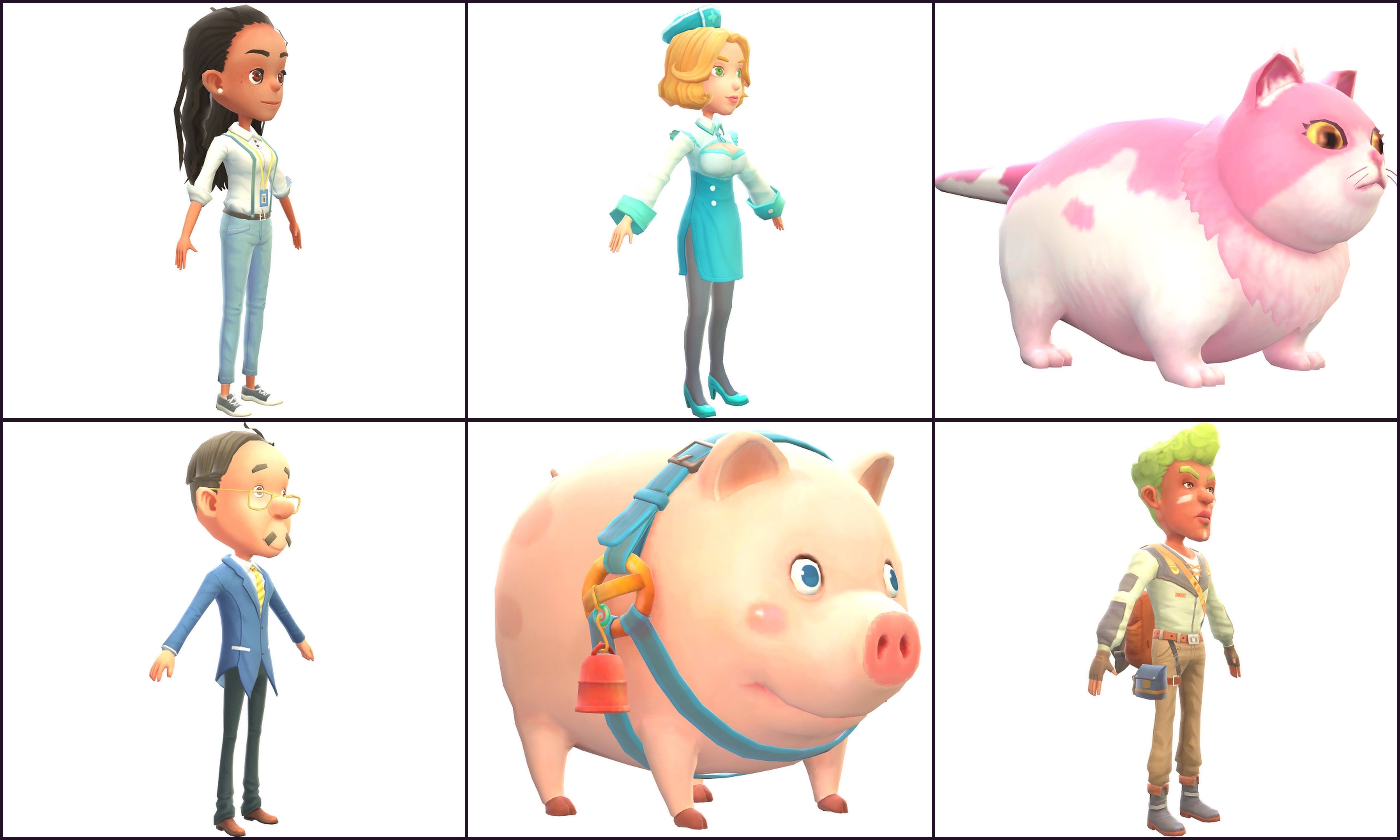 Collection Characters animals Low-poly 3D model_14