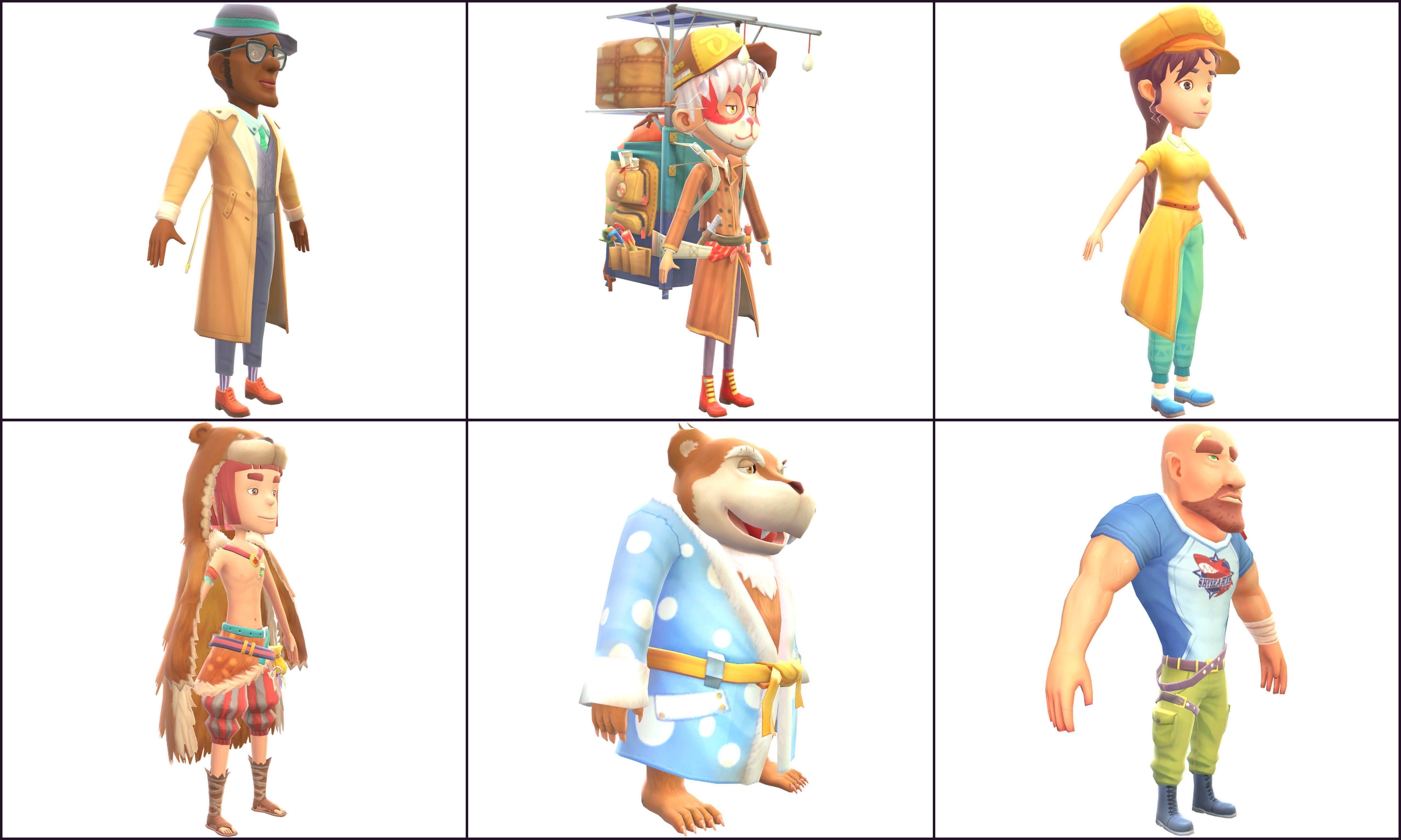 Collection Characters animals Low-poly 3D model_17