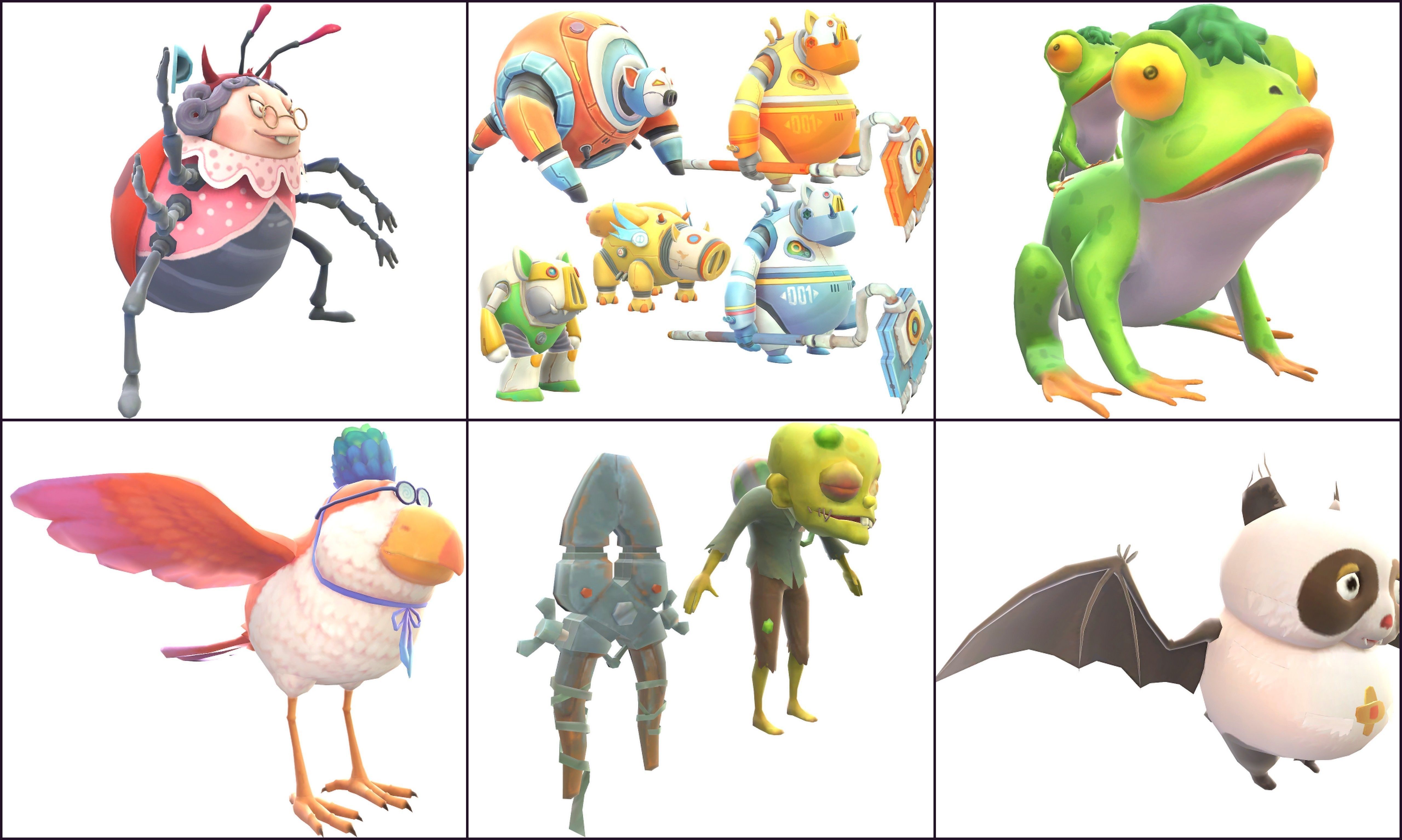 Collection Characters animals Low-poly 3D model_7
