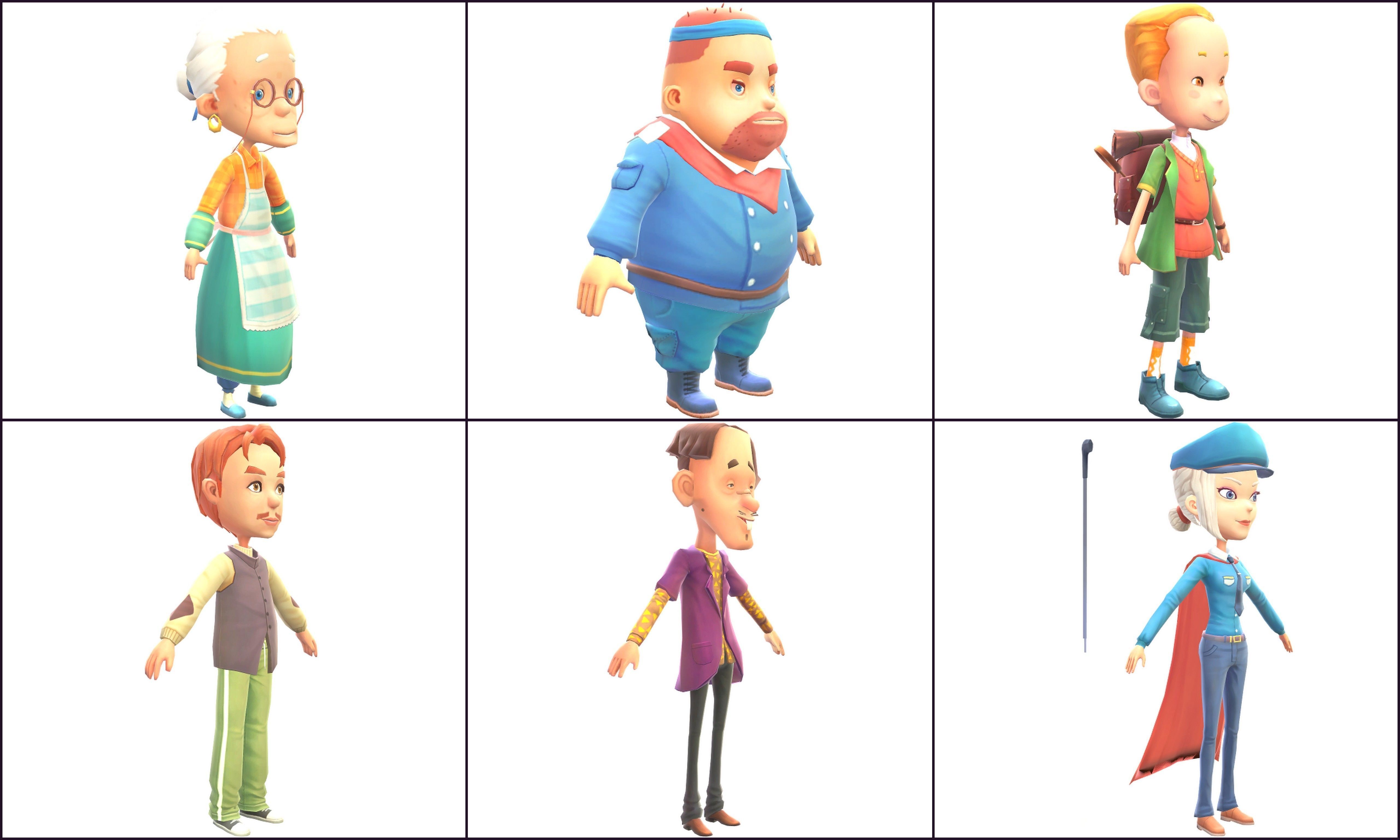 Collection Characters animals Low-poly 3D model_18