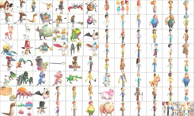 Collection Characters animals