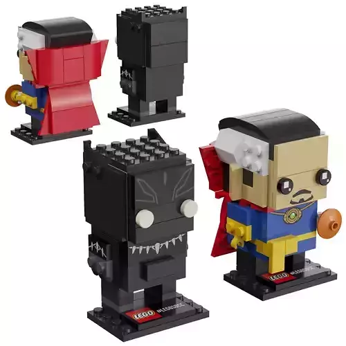 Lego - 41493 Black Panther and Doctor Strange 3D model