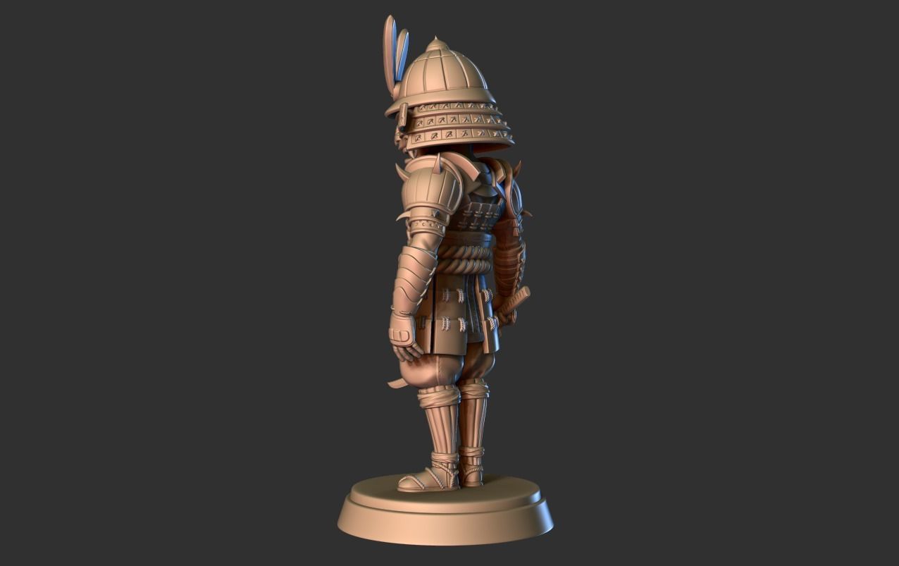 Samurai Miniature 2 -Mini Troop -3D print model Free 3D print model_2