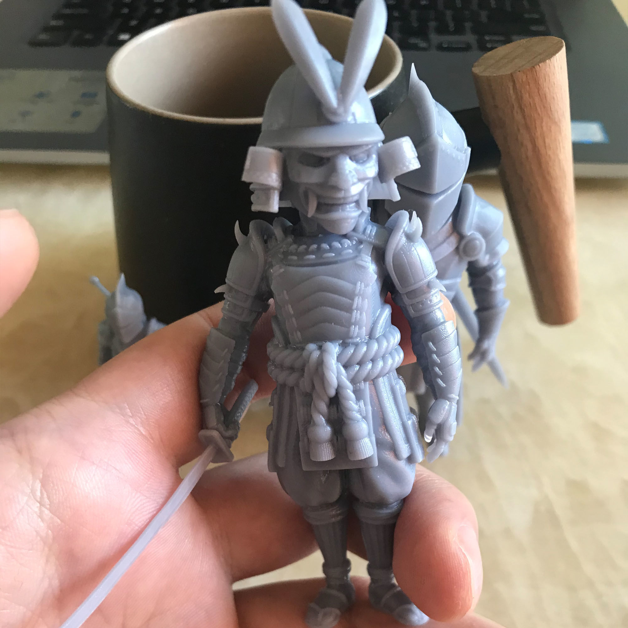Samurai Miniature 2 -Mini Troop -3D print model Free 3D print model_6