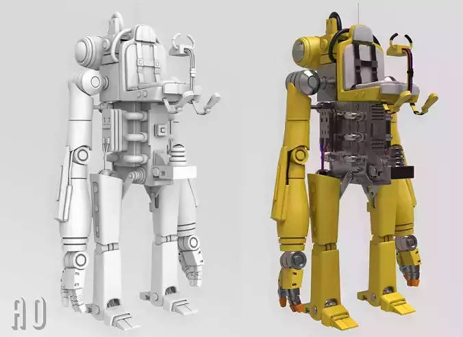 Robot character 3d model 3D model