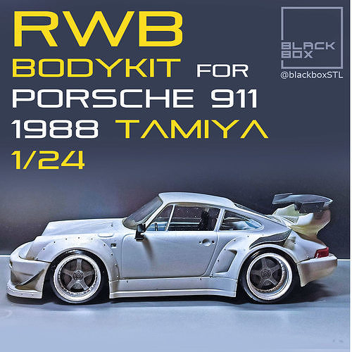 RWB BODY KIT for Porsche 1988 TAMIYA 1-24th 3D print model 2