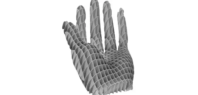Hand Art installation 3D print model