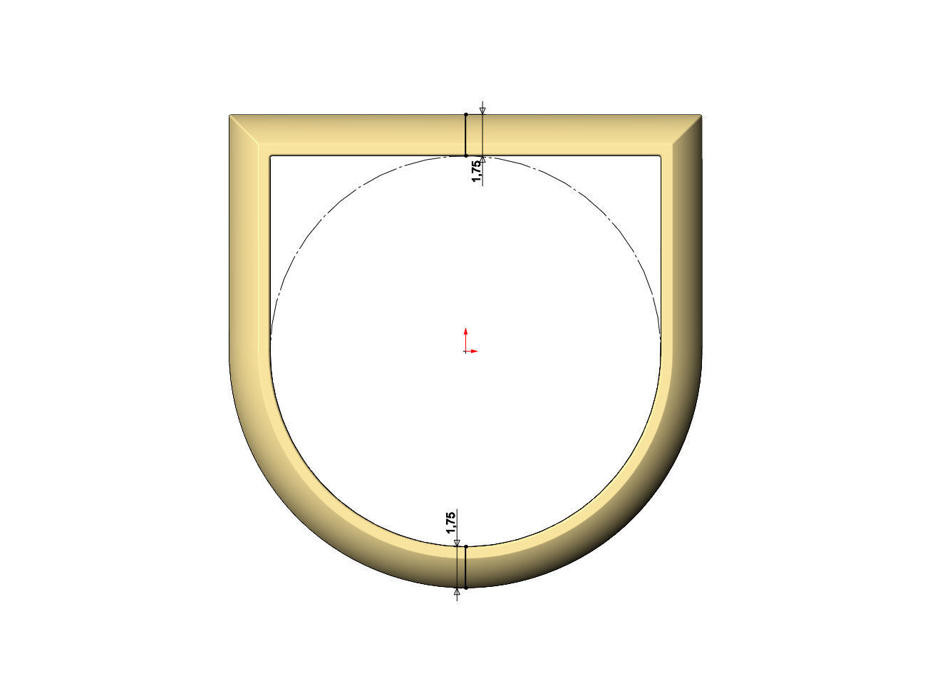 Rounded bar ring 3D print model_6
