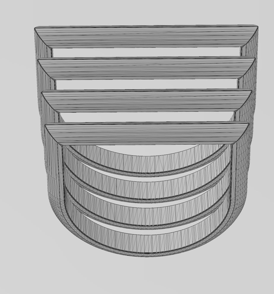 Rounded bar ring 3D print model_12