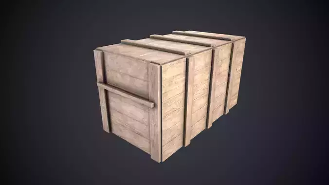 Wooden box container ammo