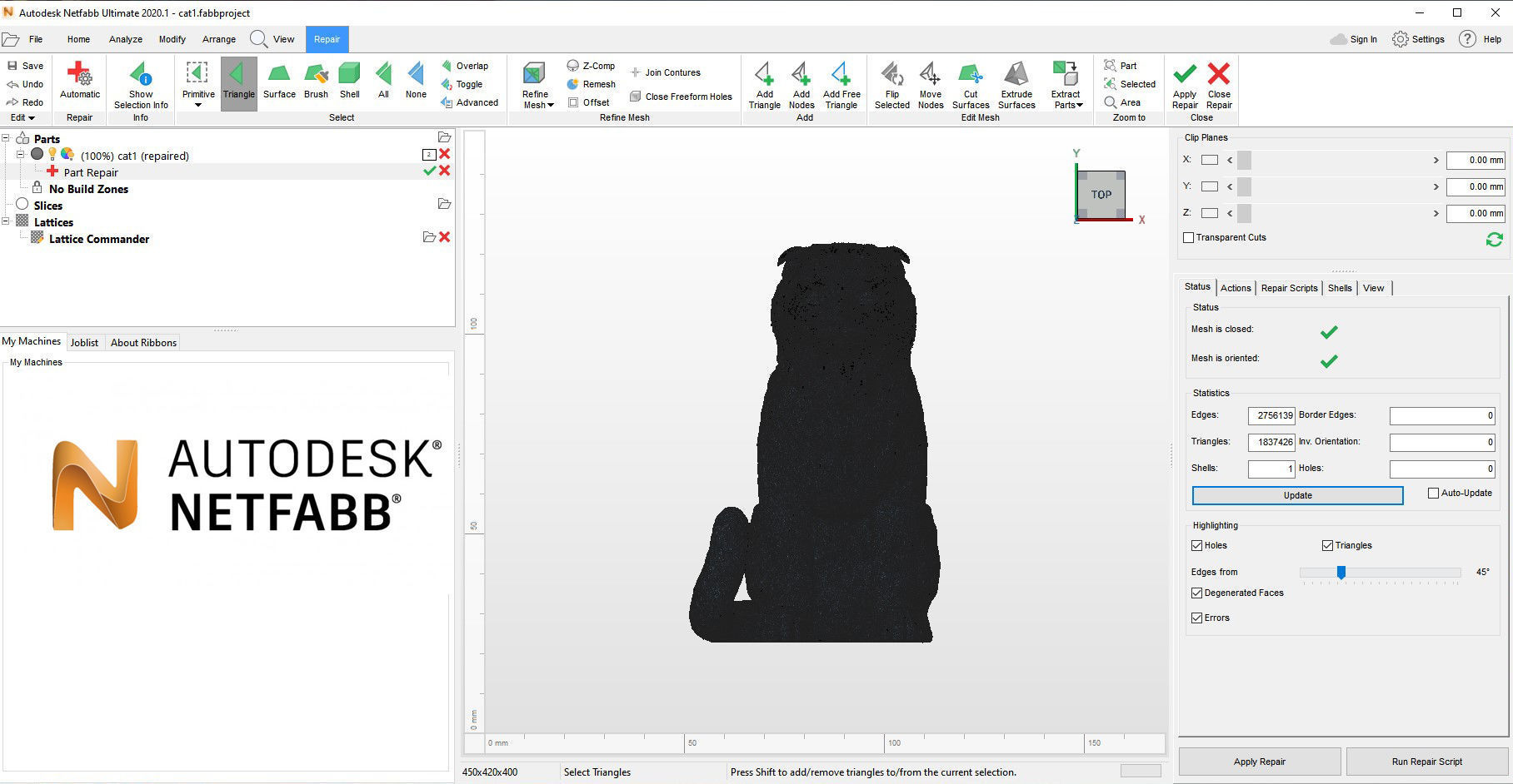 Scottish fold cat 3D print model_7