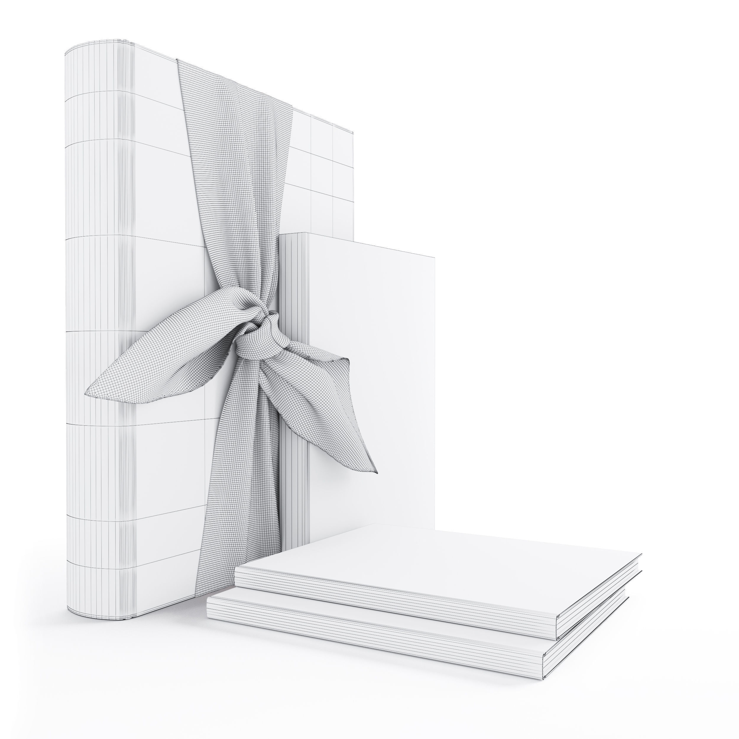 Book Set 2 gift of books 3D model_3